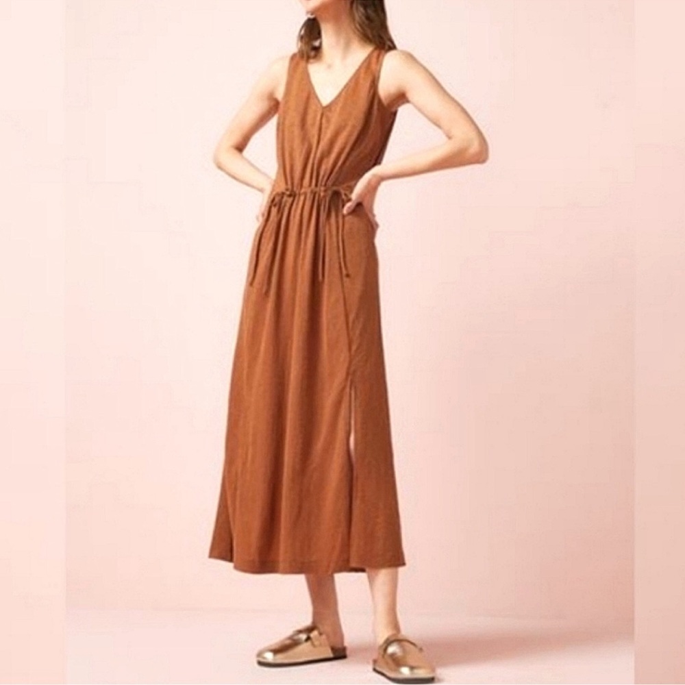 Athleta Echo copper midi Dress